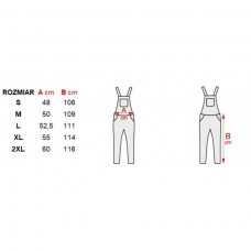 Salopeta impermeabila masura XXL Yato YT-80964..